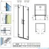 Radaway Arta Dwd drzwi wnękowe 80cm szkło przejrzyste 386030-03-01L/386030-03-01R
